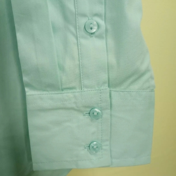 Abercrombie and Fitch Shirt Womens Medium Blue Long Sleeve Oversized Causal NWT - Picture 8 of 13